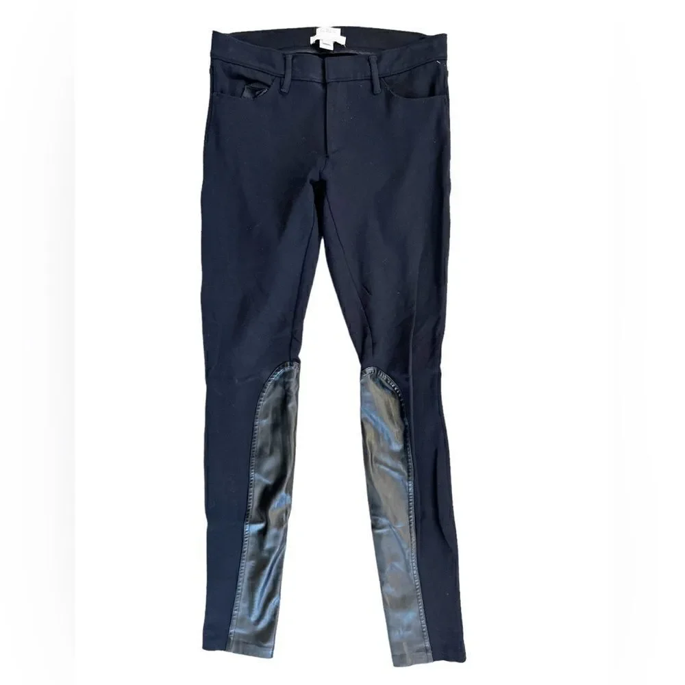 J. Crew The Gigi Pant Faux Leather Black Size 0